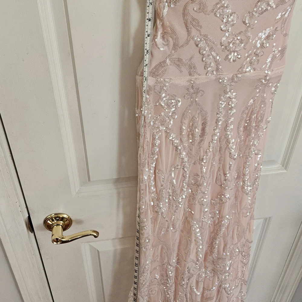 Windsor Blush Sequin Backless Dress - Picture 4 of 11